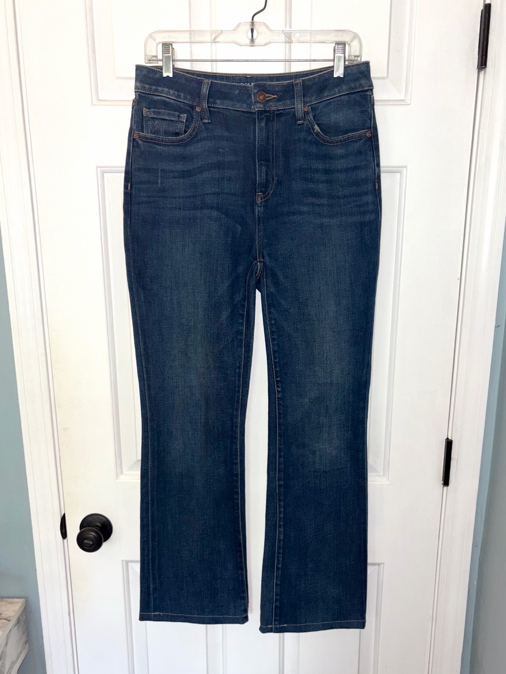Chico’s High Rise Flare Dark Wash Blue Denim Jeans